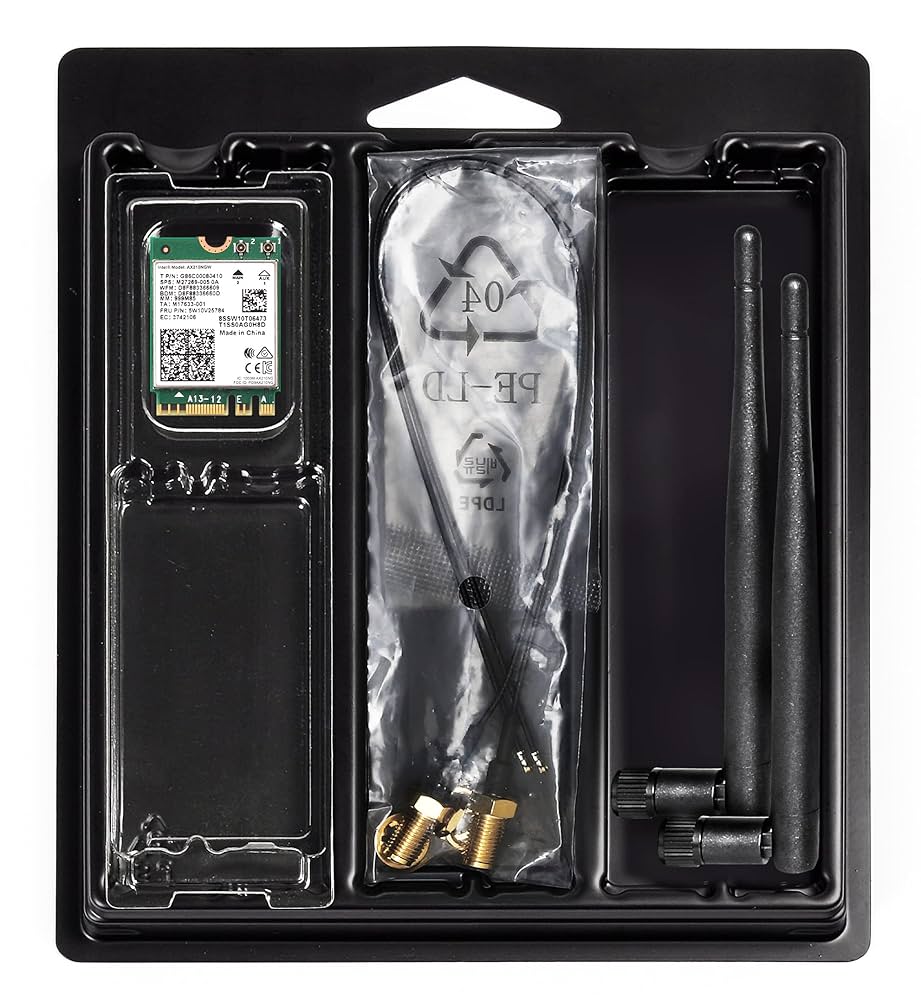 Amazon | ASRock Intel WiFi 6E AX210 Module & アンテナ